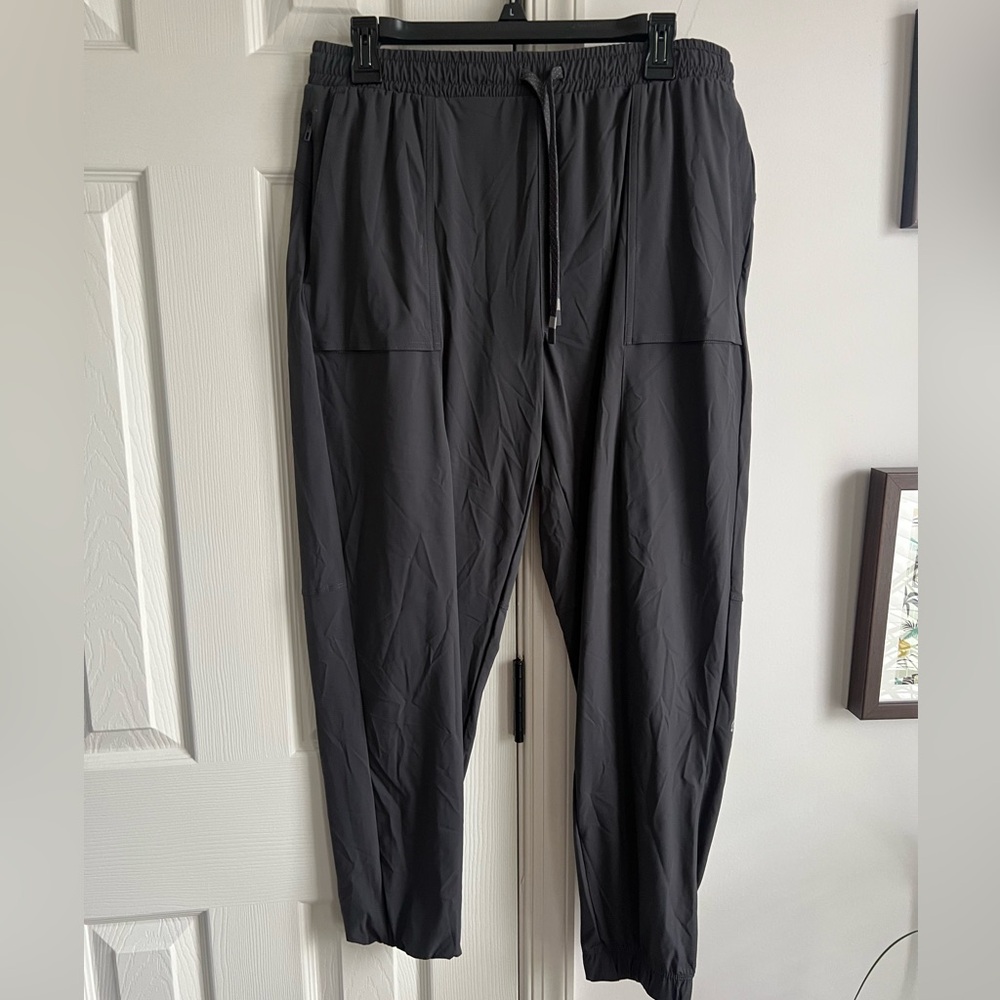 Fabletics grey jogger track pants L